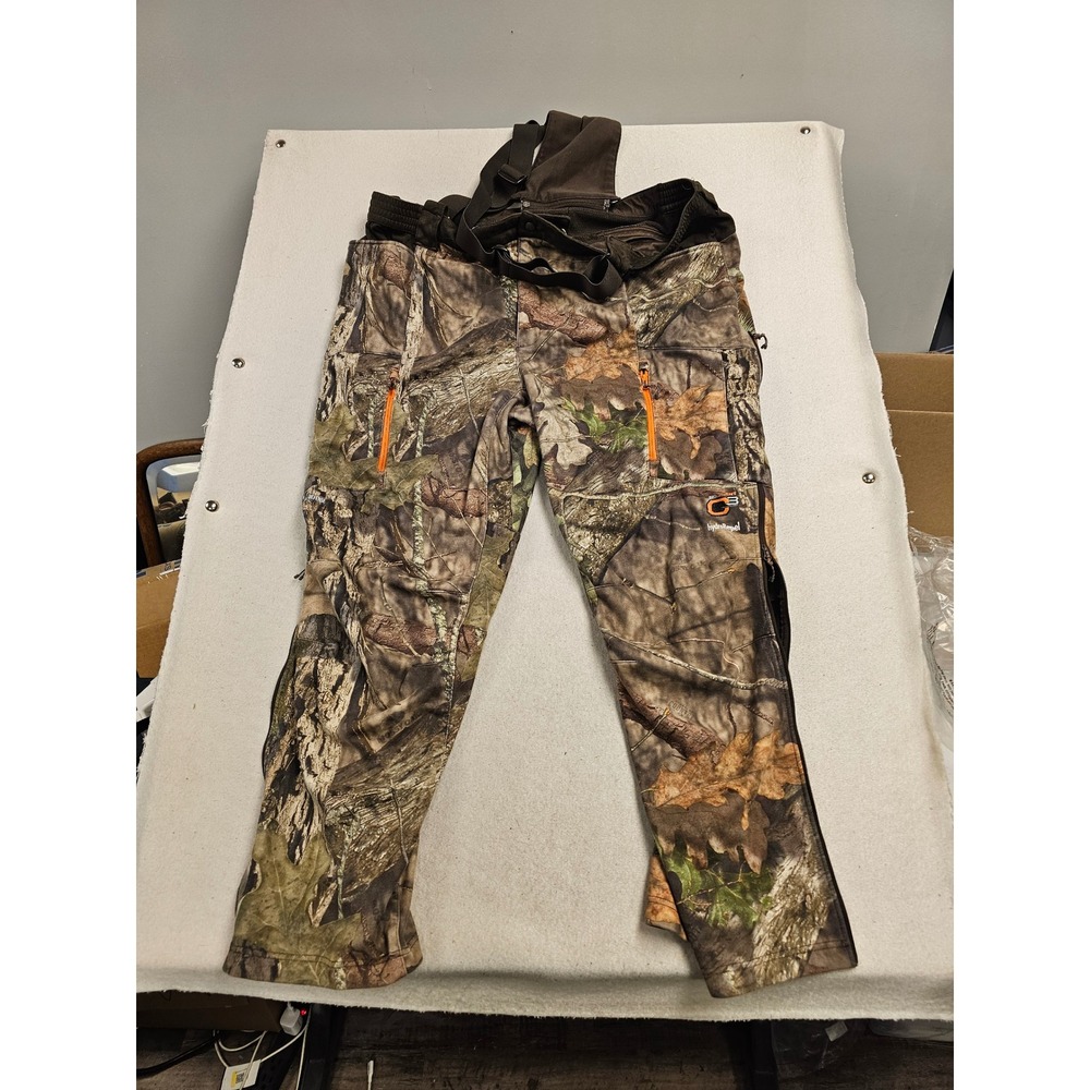 Field & Stream C3 No Scent HydroRepel Camo Hunting Bib Pant Men 3XL Wind Defense